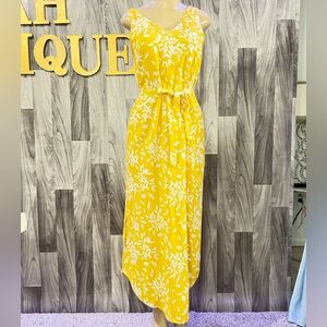 a new day High Low Yellow Floral Dress